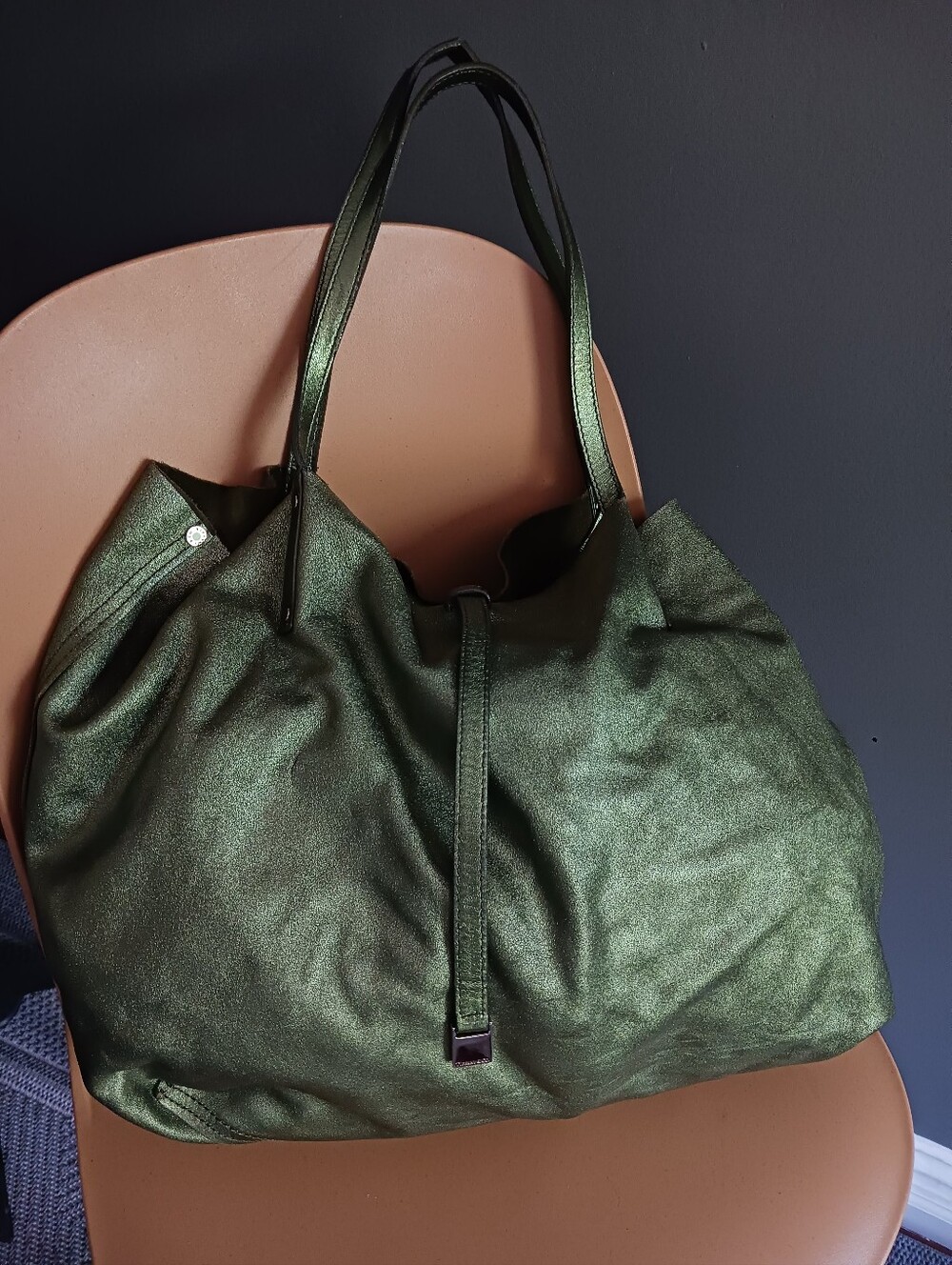 Tiffany & Co Genuine Leather, Reversible Tote Bag,